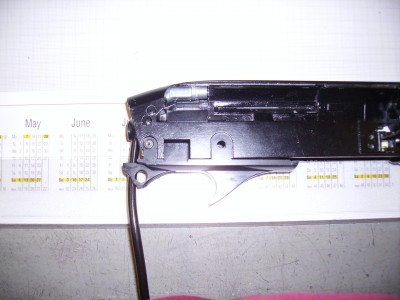 M870 with new pipe route and trigger guard cut.JPG